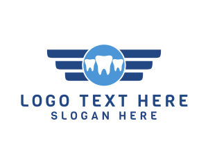 Superman - Teeth Wings Dental logo design