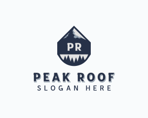 Trekking Mountain Peak  logo design