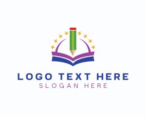 Book - Learning Kindergarten Daycare logo design