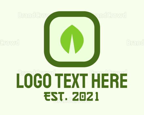 Green Leaf Square Logo