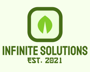 Sustainability - Green Leaf Square logo design