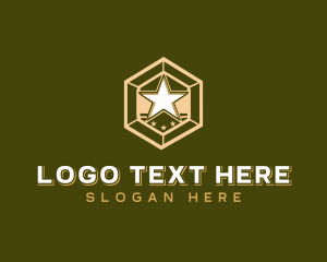 Military Company Star logo design