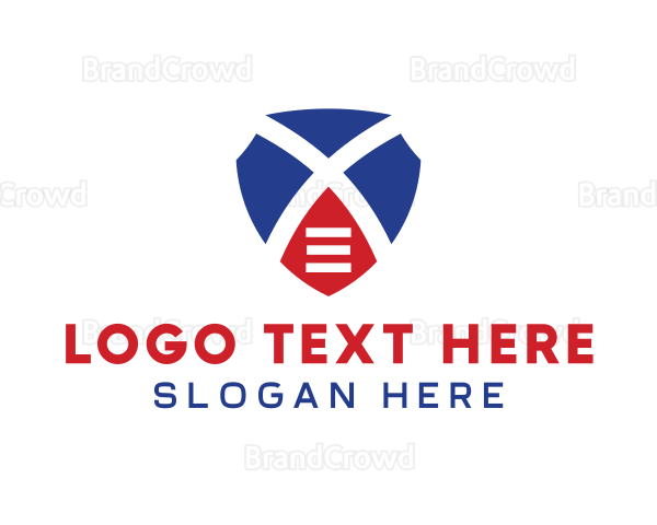 Shield Protect Letter X Logo