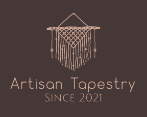 Handwoven Macrame Tapestry logo design