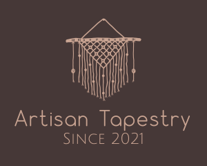 Tapestry - Handwoven Macrame Tapestry logo design