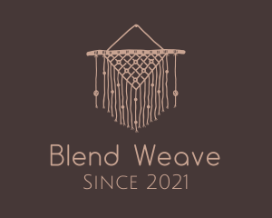 Handwoven Macrame Tapestry logo design