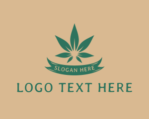 Hemp - Green Weed Marijuana logo design