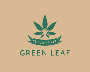 Green Weed Marijuana logo design