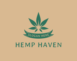 Green Weed Marijuana logo design