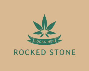 Stoned - Green Weed Marijuana logo design