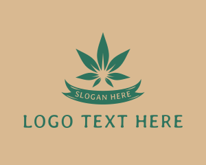 Green Weed Marijuana Logo