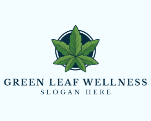 Organic Leaf Cannabis logo design