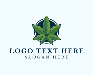 Cbd - Organic Leaf Cannabis logo design