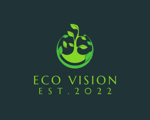 Eco Friendly Vegan Farm logo design