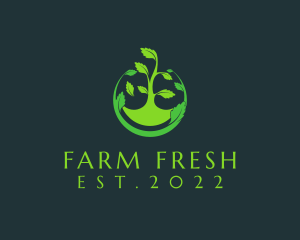 Eco Friendly Vegan Farm logo design