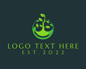 Vegan - Eco Friendly Vegan Farm logo design