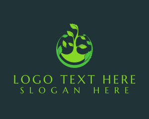 Eco Friendly Vegan Farm Logo