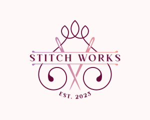 Alterations - Sewing Needle Tailoring logo design