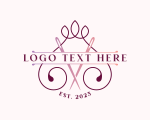 Clothing Designer - Sewing Needle Tailoring logo design