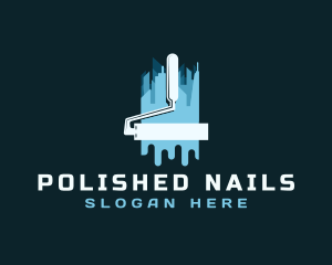 Paint Roller Building logo design