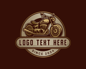 Vulcanizing - Vintage Motorcycle Vehicle logo design