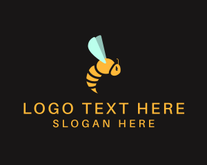 Honey - Flying Bee Avatar logo design