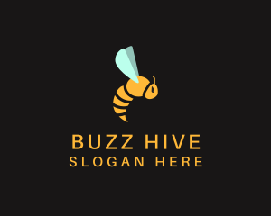 Bees - Flying Bee Avatar logo design