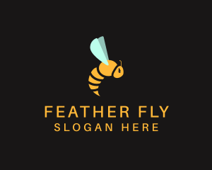 Flying Bee Avatar logo design