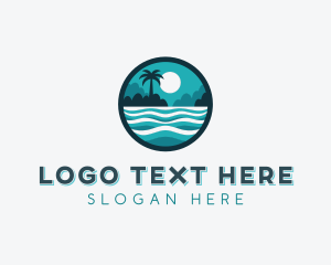 Waves - Ocean Island Resort logo design