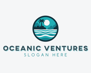 Ocean Island Resort logo design