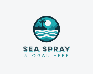 Ocean Island Resort logo design