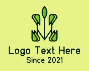 Crops - Abstract Organic Symbol logo design