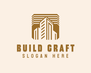 High Rise Construction Property logo design