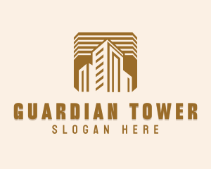 High Rise Construction Property logo design