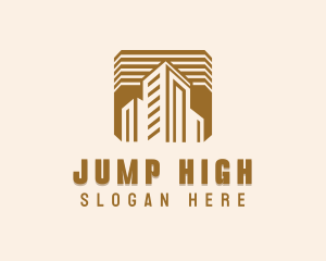 High Rise Construction Property logo design