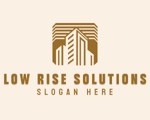 High Rise Construction Property logo design