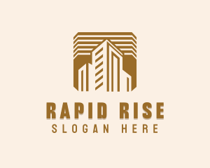 High Rise Construction Property logo design