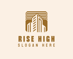 High Rise Construction Property logo design