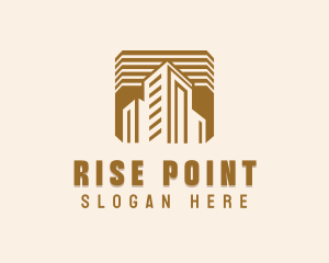 High Rise Construction Property logo design