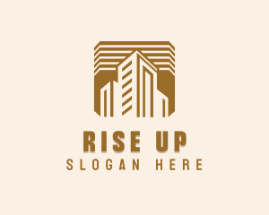 High Rise Construction Property logo design