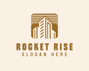 High Rise Construction Property logo design