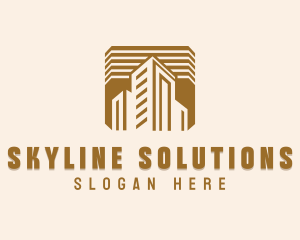 High Rise - High Rise Construction Property logo design