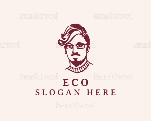 Hipster Fashion Guy Logo