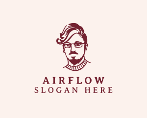 Hipster Fashion Guy logo design