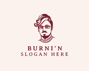 Hipster Fashion Guy logo design