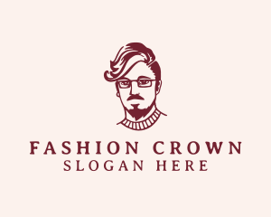 Hipster Fashion Man logo design