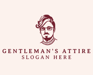 Menswear - Hipster Fashion Guy logo design