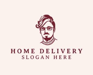 Hipster Fashion Guy logo design