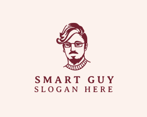 Hipster Fashion Guy logo design