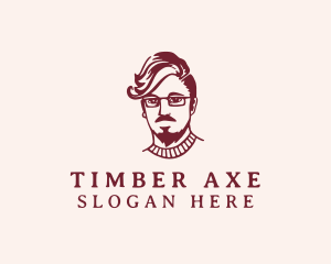 Hipster Fashion Guy logo design